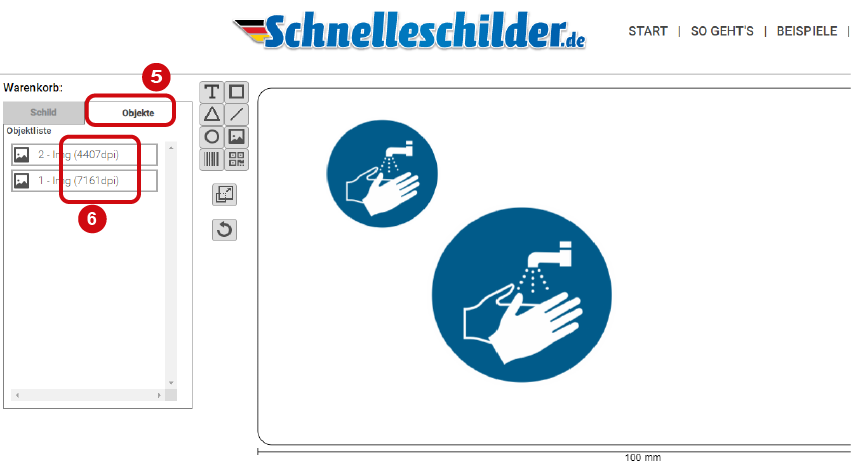 Wie gestalten Sie eigenen Schilder